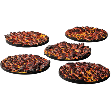 GamersGrass: Battle Ready Toppers - Molten Lava - Round 40mm (5ct)、GamersGrass、kayou