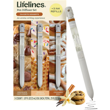 Lifelines: Yummy Pens Gift Set - Favorite Desserts - 3-Pack、Lifelines、kayou