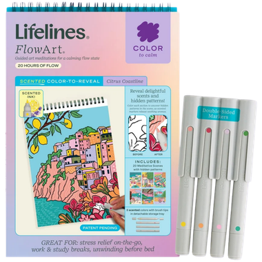 Lifelines FlowArt: Color-to-Reveal - Citrus Coastlines - Scented Ink、Lifelines、kayou