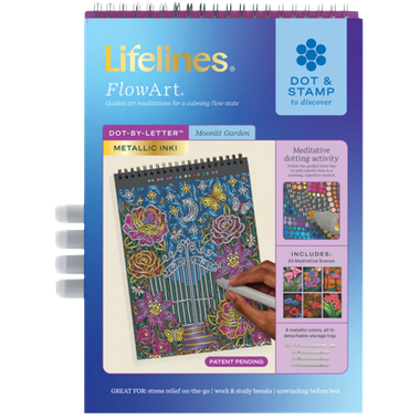 Lifelines FlowArt: Dot-by-Letter - Moonlit Garden (Metallic Ink)、Lifelines、kayou