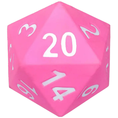 KESS Giant D20 Foam Dice - Spring Colors - Pastel Pink、Kessler Corporation、kayou