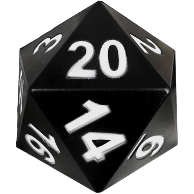 KESS Giant D20 Foam Dice - Black、Kessler Corporation、kayou