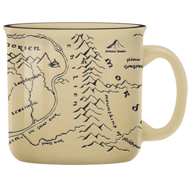 The Lord of the Rings: Wax Resist Ceramic Camper Mug (20oz)、Silver Buffalo、kayou
