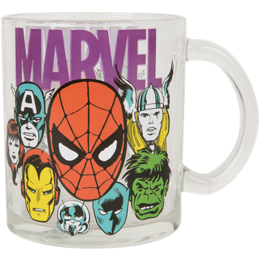 Marvel Group Avengers: Glass Coffee Mug (17.5oz)、Silver Buffalo、kayou