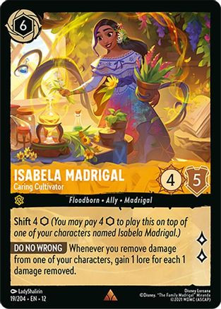 Isabela Madrigal - Caring Cultivator (19/204) - Wilds Unknown、Ravensburger、kayou