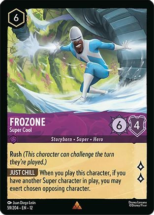 Frozone - Super Cool (59/204) - Wilds Unknown Cold Foil、Ravensburger、kayou