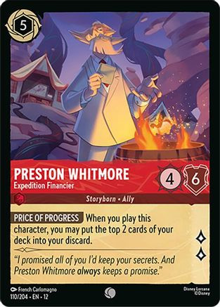 Preston Whitmore - Expedition Financier (110/204) - Wilds Unknown、Ravensburger、kayou