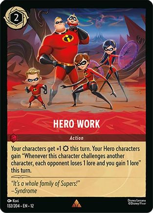Hero Work (132/204) - Wilds Unknown Cold Foil、Ravensburger、kayou