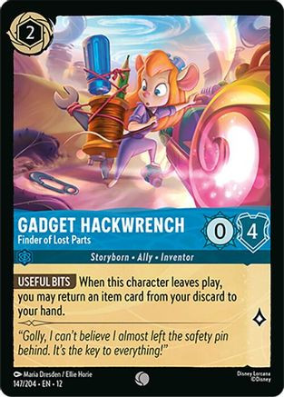 Gadget Hackwrench - Finder of Lost Parts (147/204) - Wilds Unknown、Ravensburger、kayou
