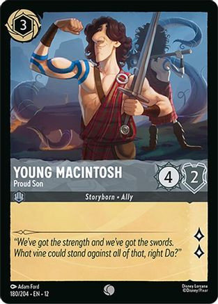 Young Macintosh - Proud Son (180/204) - Wilds Unknown Cold Foil、Ravensburger、kayou