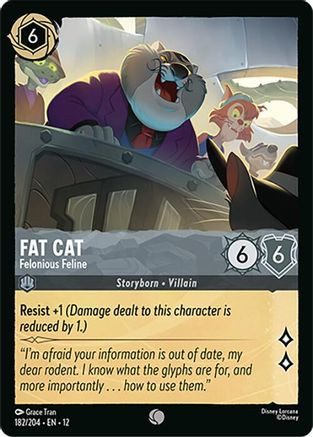 Fat Cat - Felonious Feline (182/204) - Wilds Unknown Cold Foil、Ravensburger、kayou