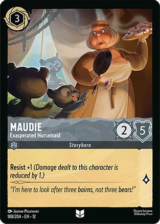 Maudie - Exasperated Nursemaid (188/204) - Wilds Unknown、Ravensburger、kayou