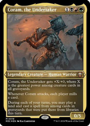 Coram, the Undertaker (Foil Etched) (M3C-019) - Modern Horizons 3 Commander Foil、Wizards of the Coast、kayou
