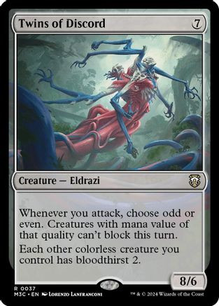 Twins of Discord (Ripple Foil) (M3C-037) - Modern Horizons 3 Commander Foil、Wizards of the Coast、kayou