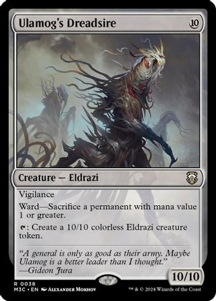 Ulamog's Dreadsire (Ripple Foil) (M3C-038) - Modern Horizons 3 Commander Foil、Wizards of the Coast、kayou