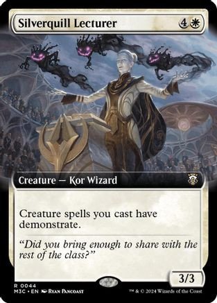 Silverquill Lecturer (Extended Art) (Ripple Foil) (M3C-044) - Modern Horizons 3 Commander Foil、Wizards of the Coast、kayou