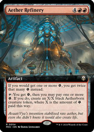 Aether Refinery (Extended Art) (Ripple Foil) (M3C-054) - Modern Horizons 3 Commander Foil、Wizards of the Coast、kayou