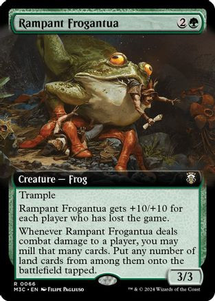 Rampant Frogantua (Extended Art) (Ripple Foil) (M3C-066) - Modern Horizons 3 Commander Foil、Wizards of the Coast、kayou