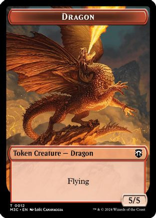 Dragon // Shapeshifter (0008) Double-Sided Token (M3C-12 // 8) - Modern Horizons 3 Commander、Wizards of the Coast、kayou