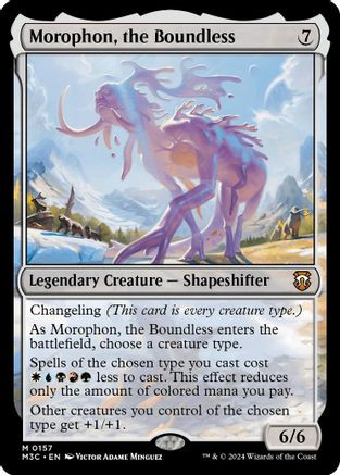 Morophon, the Boundless (Ripple Foil) (M3C-157) - Modern Horizons 3 Commander Foil、Wizards of the Coast、kayou