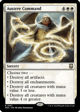 Austere Command (Ripple Foil) (M3C-167) - Modern Horizons 3 Commander Foil、Wizards of the Coast、kayou