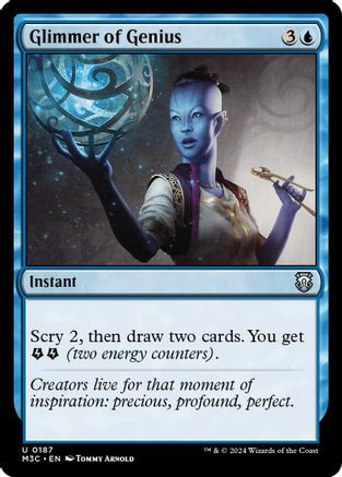 Glimmer of Genius (Ripple Foil) (M3C-187) - Modern Horizons 3 Commander Foil、Wizards of the Coast、kayou