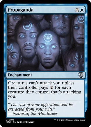 Propaganda (Ripple Foil) (M3C-191) - Modern Horizons 3 Commander Foil、Wizards of the Coast、kayou