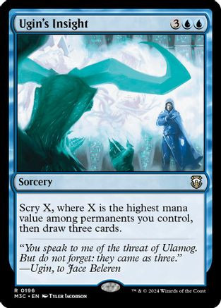 Ugin's Insight (Ripple Foil) (M3C-196) - Modern Horizons 3 Commander Foil、Wizards of the Coast、kayou