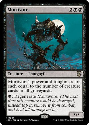 Mortivore (Ripple Foil) (M3C-201) - Modern Horizons 3 Commander Foil、Wizards of the Coast、kayou