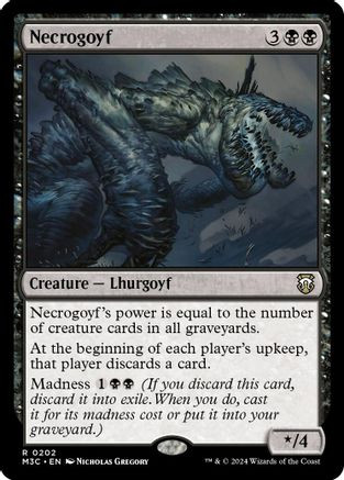 Necrogoyf (Ripple Foil) (M3C-202) - Modern Horizons 3 Commander Foil、Wizards of the Coast、kayou