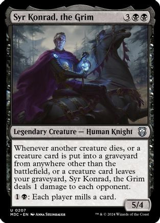 Syr Konrad, the Grim (Ripple Foil) (M3C-207) - Modern Horizons 3 Commander Foil、Wizards of the Coast、kayou