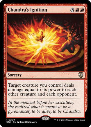 Chandra's Ignition (Ripple Foil) (M3C-209) - Modern Horizons 3 Commander Foil、Wizards of the Coast、kayou