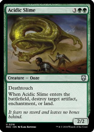 Acidic Slime (Ripple Foil) (M3C-218) - Modern Horizons 3 Commander Foil、Wizards of the Coast、kayou