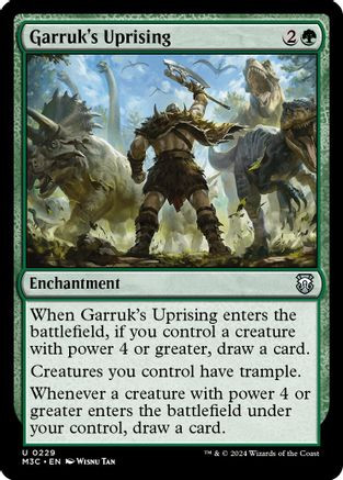 Garruk's Uprising (Ripple Foil) (M3C-229) - Modern Horizons 3 Commander Foil、Wizards of the Coast、kayou