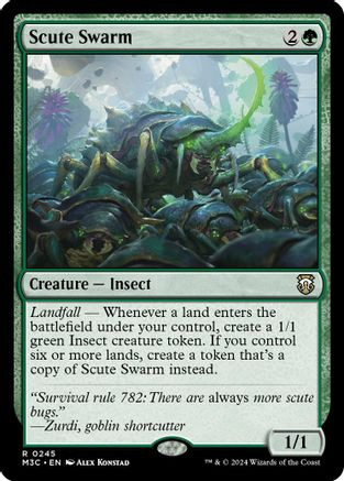 Scute Swarm (Ripple Foil) (M3C-245) - Modern Horizons 3 Commander Foil、Wizards of the Coast、kayou