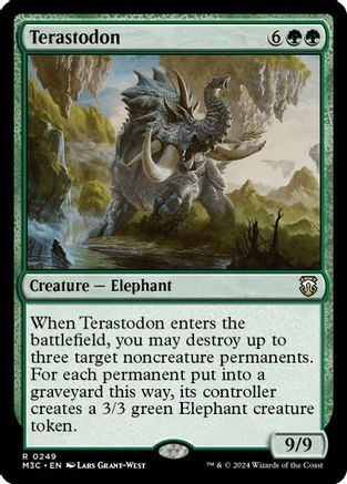 Terastodon (Ripple Foil) (M3C-249) - Modern Horizons 3 Commander Foil、Wizards of the Coast、kayou