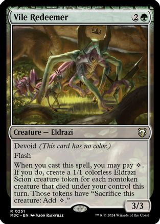 Vile Redeemer (Ripple Foil) (M3C-251) - Modern Horizons 3 Commander Foil、Wizards of the Coast、kayou