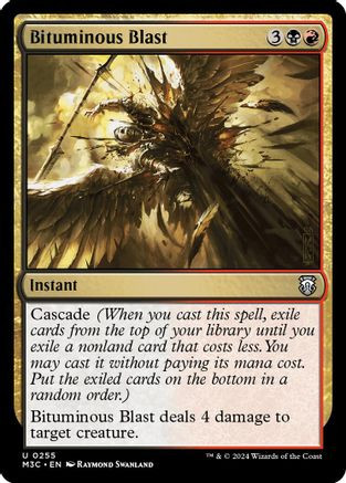 Bituminous Blast (Ripple Foil) (M3C-255) - Modern Horizons 3 Commander Foil、Wizards of the Coast、kayou