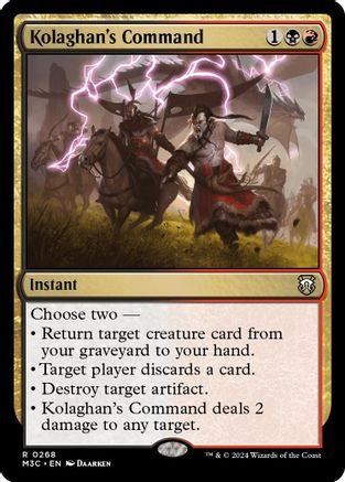 Kolaghan's Command (Ripple Foil) (M3C-268) - Modern Horizons 3 Commander Foil、Wizards of the Coast、kayou