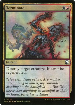 Terminate (Ripple Foil) (M3C-274) - Modern Horizons 3 Commander Foil、Wizards of the Coast、kayou