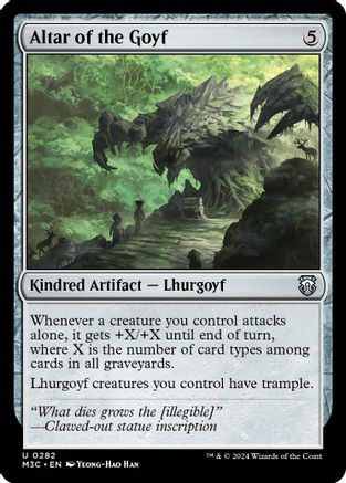 Altar of the Goyf (Ripple Foil) (M3C-282) - Modern Horizons 3 Commander Foil、Wizards of the Coast、kayou