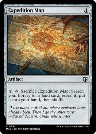 Expedition Map (Ripple Foil) (M3C-292) - Modern Horizons 3 Commander Foil、Wizards of the Coast、kayou
