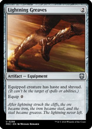 Lightning Greaves (Ripple Foil) (M3C-298) - Modern Horizons 3 Commander Foil、Wizards of the Coast、kayou