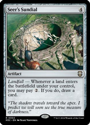 Seer's Sundial (Ripple Foil) (M3C-304) - Modern Horizons 3 Commander Foil、Wizards of the Coast、kayou