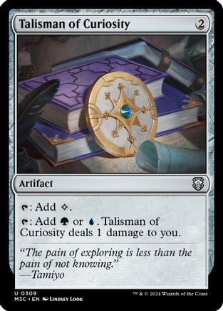 Talisman of Curiosity (Ripple Foil) (M3C-309) - Modern Horizons 3 Commander Foil、Wizards of the Coast、kayou
