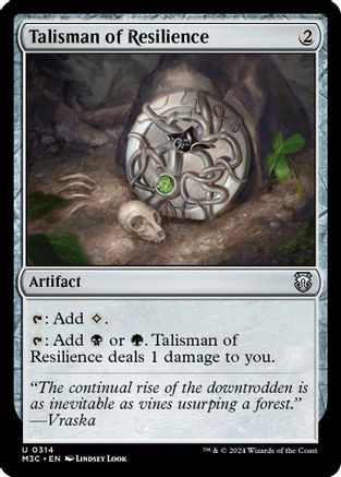 Talisman of Resilience (Ripple Foil) (M3C-314) - Modern Horizons 3 Commander Foil、Wizards of the Coast、kayou