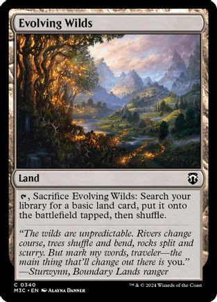 Evolving Wilds (Ripple Foil) (M3C-340) - Modern Horizons 3 Commander Foil、Wizards of the Coast、kayou