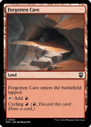 Forgotten Cave (Ripple Foil) (M3C-343) - Modern Horizons 3 Commander Foil、Wizards of the Coast、kayou