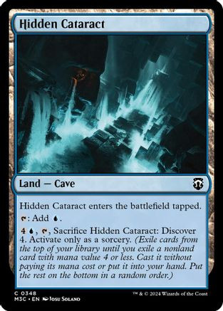 Hidden Cataract (Ripple Foil) (M3C-348) - Modern Horizons 3 Commander Foil、Wizards of the Coast、kayou