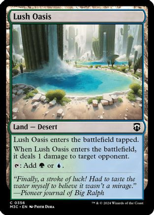 Lush Oasis (Ripple Foil) (M3C-356) - Modern Horizons 3 Commander Foil、Wizards of the Coast、kayou